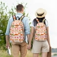 thumbnail image 3 of Vsdgher Cherries And Bows Print Canvas Backpack Travel Rucksack Unisex Knapsack 15.7/17.7Inch Laptop Backpack for Work,College -Medium, 3 of 5