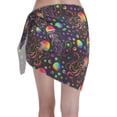 thumbnail image 2 of Disketp Rainbow Jellyfishes Women Swimsuit Cover Up Short Chiffon Summer Beach Sarong Bikini Wrap Skirt Bathing Suit, 2 of 7