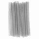 thumbnail image 1 of Silver Wire Binding Spines, 100 Pieces 3:1 Pitch Double Loop Set for A4 Paper, 20 Sheet Capacity, 6.4mm Diameter, 34 Loops, 1 of 5