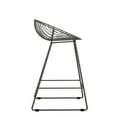 thumbnail image 5 of CosmoLiving by Cosmopolitan Ellis 24" Metal Counter Height Bar Stool, Gray, 5 of 12