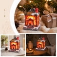 thumbnail image 5 of Light‑Up Resin Christmas Village House Figurine, LED Illuminated Winter Cottage Statue For Christmas Tabletop Home Decor, 5 of 6