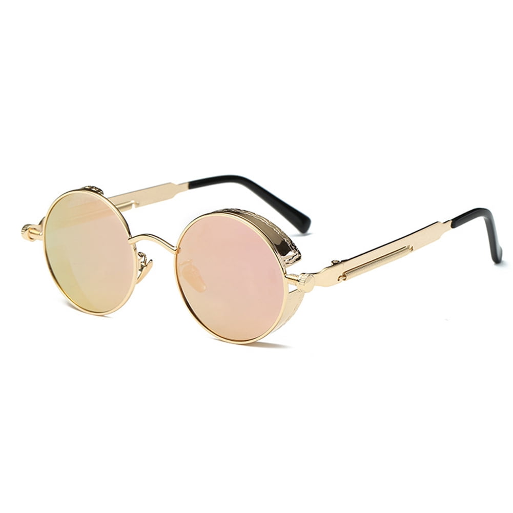 ARNETTE AN4351 Round Sunglasses For Men + Eyewear Care Kit - Non-Polarized, Light Grey Mirror Lenses