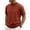 Orange, variant on Men'S Knitted Short Sleeve Shirts Summer Lightweight Casual Mock Neck T-shirts Fashion Plain Comfy Loose Fit Tees For 2026