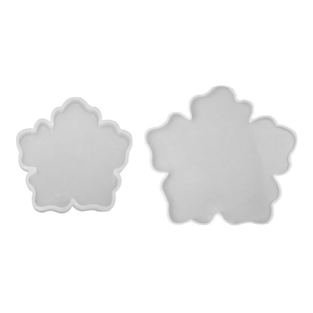 WRISTBIQUE 2 Pcs Resin Bowl Mold for Home Decoration and present Giving Transparent Flower Shape Mould