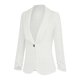 thumbnail image 4 of Sudaderas con capucha para mujer,Chaqueta de traje de solapa de color liso para mujer, blazer ajustado de manga larga, mezcla de poliéster y elastano, ropa informal de oficina, sopatenor, 4 of 7