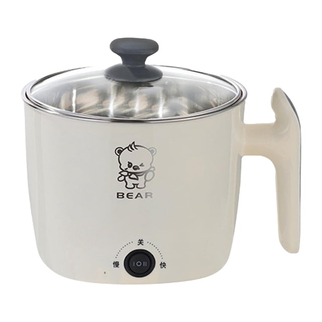 Mini olla eléctrica para cocinar fideos, y pasta con apagado automático.