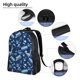 thumbnail image 5 of Disketp Blue Bus Mochila Unisex de Apertura Lateral Completa, Mochila para Laptop para Escuela, Trabajo y Viajes, 5 of 8