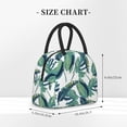 thumbnail image 5 of YFYANG Portable Waterproof Insulated Lunch Bag, Tropical Green Foliage Reusable Cooler Bag / Picnic Bag for Adults Teens, 5 of 9