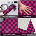 thumbnail image 4 of Front Door Mat Indoor Outdoor Outside Entrance - 16*24in Washable Navyblue Pink Checkered Thin Bathroom Rugs Fit Under Door, Bath Rugs for Bathroom, Kitchen Rugs Mats for Floor, 4 of 6