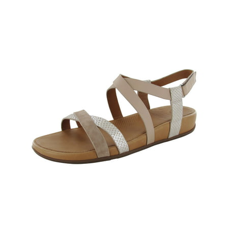 FitFlop - Womens FitFlop Lumy Gladiator Sandals, Peachy/Silver Snake ...