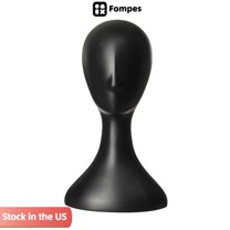 Fompes 15.7 Inch Professional Plastic Mannequin Head, Durable Women Model Wig Stand Display Styling Making Display Holder with Jack for Hat, Mask, Headdress, Necklace