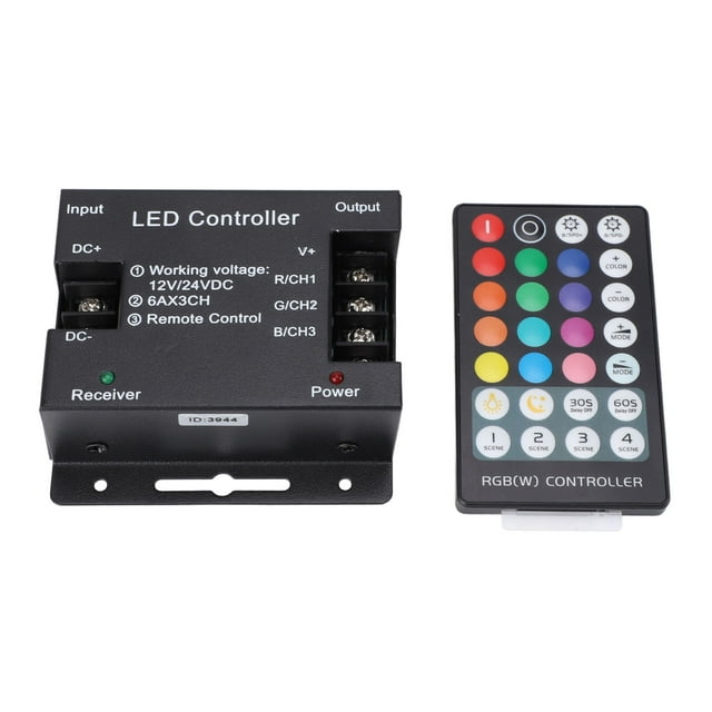 Controlador De Luces LED, Interruptor De Atenuación LED, Seguridad De Voltaje Constante 12V-24V Para Tira De Luz LED RGB