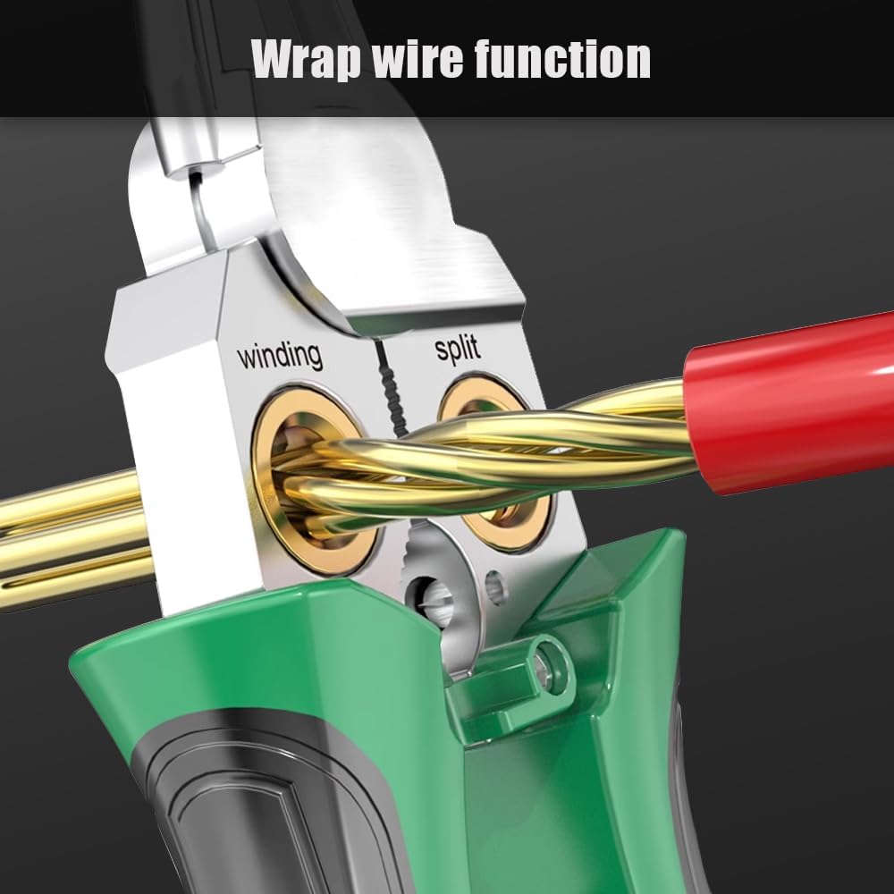 8 in 1 wire stripper with voltage tester, Electrical Wire Stripper Tool for Cutting Crimping Splitting
