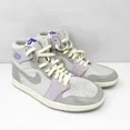 thumbnail image 2 of Ni - ke Ni - ke Womens Jordan 1 High Zoom CMFT 2 DV1305 Gray Basketball Shoes Sneakers 11.5, 2 of 5