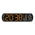 thumbnail image 1 of Reloj despertador digital con LED, versátil, regalo de cumpleaños, práctico reloj digital de escritorio para decoración de dormitorio y sala Amarillo, 1 of 8