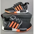 thumbnail image 3 of adidas Originals NMD R1 G55575 Men's running training shoes black/orange, 3 of 14