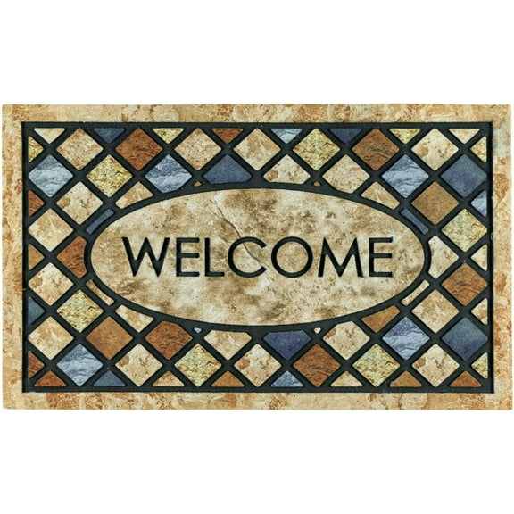 Welcome Door Mat Entryway Indoor Outdoor Mats Heavy Duty Non Slip Rubber Backing Front Doormat for Home Entrance Outdoors Mat for Outside Entry Way Doormat Entry Rugs