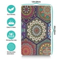 thumbnail image 5 of Boho Retro Floral Pet Feeding Mat-Abstract Art Pattern Absorbent Pet Placemat for Food and Water Bowl, with Waterproof Rubber Backing, Quick Dry Water Dispenser Mat for Dog and Cat (12"x20"), 5 of 7