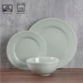 thumbnail image 4 of Mainstays Darby 12-Piece Stoneware Dinnerware Set Green, 4 of 9