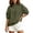 Army Green, variant on Odbmxy Womens Sweatshirts Fall Winter Long Sleeve Casual Mock Neck Athleisure Pullover Shirts for Women Basic Solid Color