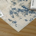 thumbnail image 3 of EastVita Area Rugs Carpets 9'*12' Abstract Rug Modern Bedroom Living Room Throw Rug Non-Slip Distressed Floor Carpet Foldable Thin Accent Carpet,Blue Yellow Blue and Yellow 9'*12', 3 of 7