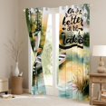 thumbnail image 3 of jejeloiu Lake House Curtains Pack of 2 (42x84 Each),Rustic Farmhouse Cabin Curtains Blackout,Old Barn Door Bedroom Curtains For Men Women,Luxury Bedroom Decor, 3 of 6