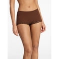 thumbnail image 2 of No Boundaries Fit Stretch Lace Boyshort Panties, 3-Pack, Women's XS-XXXL, 2 of 7