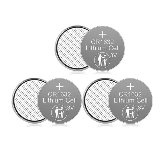 Yammee 6Pcs Original CR1632 CR1632 Button Batteries Cell Coin Lithium Battery