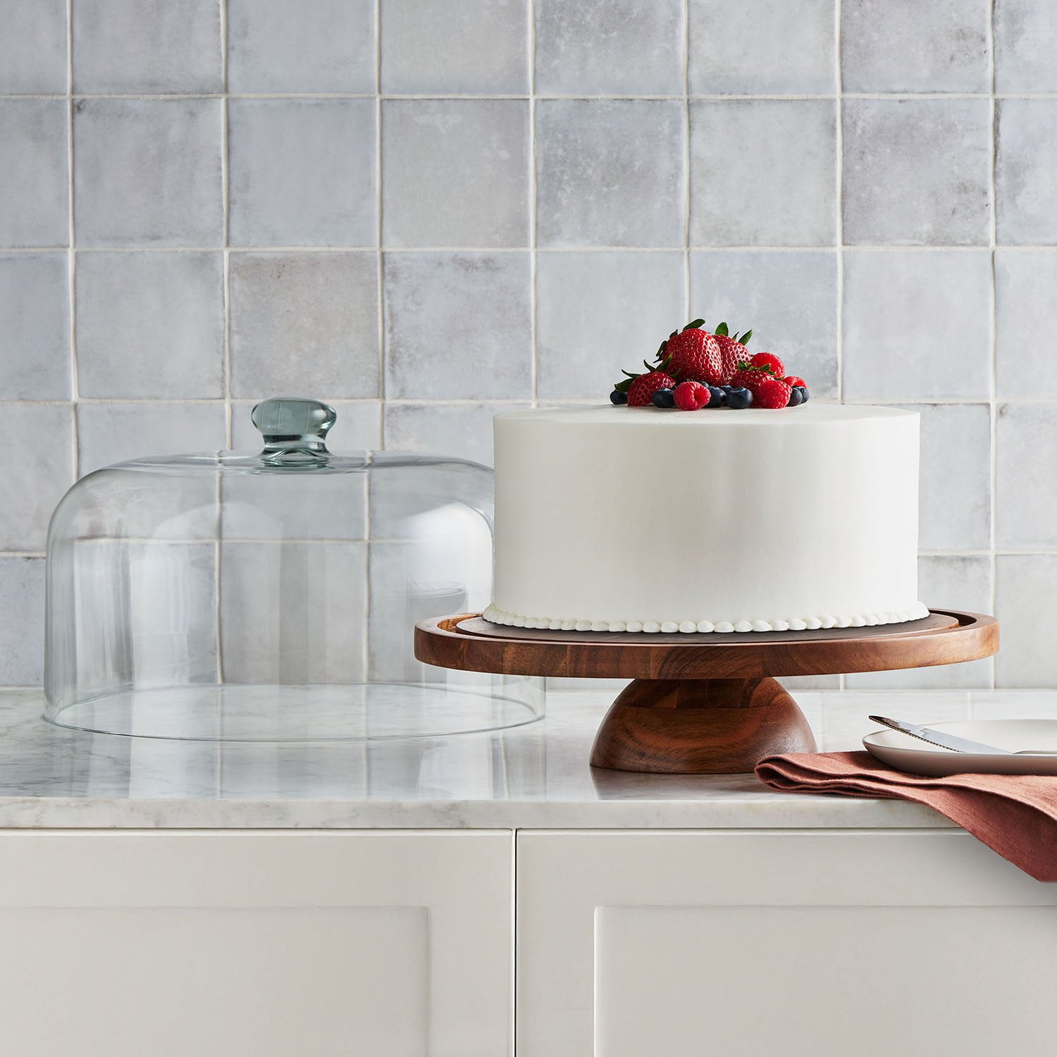 Member's Mark 2-in-1 Cake Stand with Serving Tray