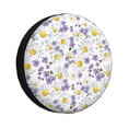 thumbnail image 1 of Fotbe Daisies Flowers Funda de Llanta de Repuesto con Estampado, Engrosada, Ajuste Universal para Jeep, Remolque, RV, SUV, Camión-14 inch, 1 of 6