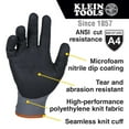 thumbnail image 2 of Klein Tools A4 Cut Knit Dipped Gloves, Large, 2Pk, 2 of 8