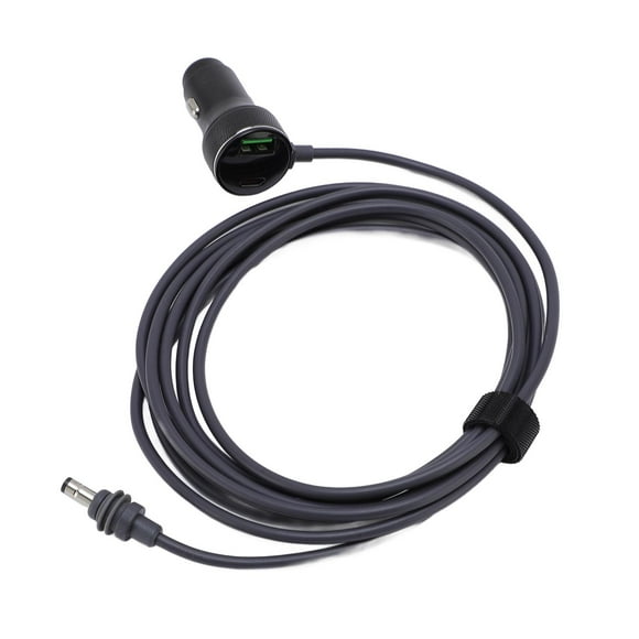 Satellite DC Power Cable, Digital Display DC Car Charger Power Supply Cord 18AWG Wire Easy Using Rain Proof for Boats