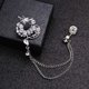 thumbnail image 1 of HUISHI Brooch Pin Ancient Sword Angel Wing Musical Note Brooch For Men's Suit Pins And Crystal Lapel Tassel Corsage Badges yaoshenbao LED, 1 of 2
