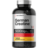 German Creatine Monohydrate 5000mg | 250 Creatine Pills for Men and Women | by Horbaach