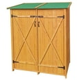thumbnail image 6 of SESSLIFE Removable Shelves Vertical Cabinet Storage Shed 62.87 x 53.27 x 25.43, Natural Wood, 6 of 10