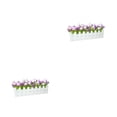 thumbnail image 2 of Toystoory Simulación de flores artificiales Plantas Valla de madera Pieza central de oficina falsa Type3 NO3, 2 of 6