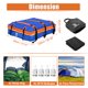 thumbnail image 3 of Ofertas Únicas 1 Juego de Bolsa de Techo para Automóvil de 20 Pies Cúbicos, Transportador de Carga de Techo para Autos con o sin Portaequipajes Azul, 3 of 7