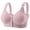 Gray, variant on Front Closure Bras Front Clasp Bras Comfy Padded Bras Front Closing Bras Sleep Bras Compression Bra Easy On Bra for Elderly Snap Front Bra For Senior Women Front Fastening Bras Green