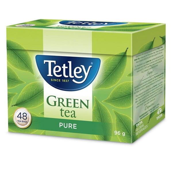 Thé vert pur de Tetley 48 sachets
