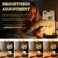 thumbnail image 3 of Candle Warmer Lamp with Timer Dimmer White Birch Tree Bark Texture Natural Knots Horizontal Lines Candle Lamp Warmer for Jar Candle with 4 Bulbs Gifts for Women House Warming Gifts, 3 of 8