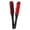 Red Black, variant on V-Shape Double Sided Beard Clamp Brush, 9.45 in / 24 cm Hair Straightening Splint Comb with Aluminum Plate & Synthetic Bristles for Men Grooming, Red Black