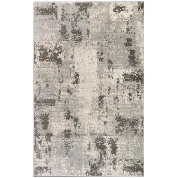 4 x 6 ft. Cream Abstract Rectangle Area Rug