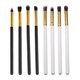 thumbnail image 1 of 2 Set of 8pcs Professional Makeup Brush Cosmetic Eyeliner Blushes Brushes Portable Handle Makeup Tools for Woman (4pcs for One Set Black and White Gol, 1 of 2