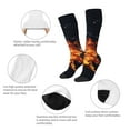 thumbnail image 3 of Naloa Tennis Ball In Fire1 Knee Socks, High Socks Long Stretchy Sock Women Knee High Stocking, Long Socks for Women, 3 of 6