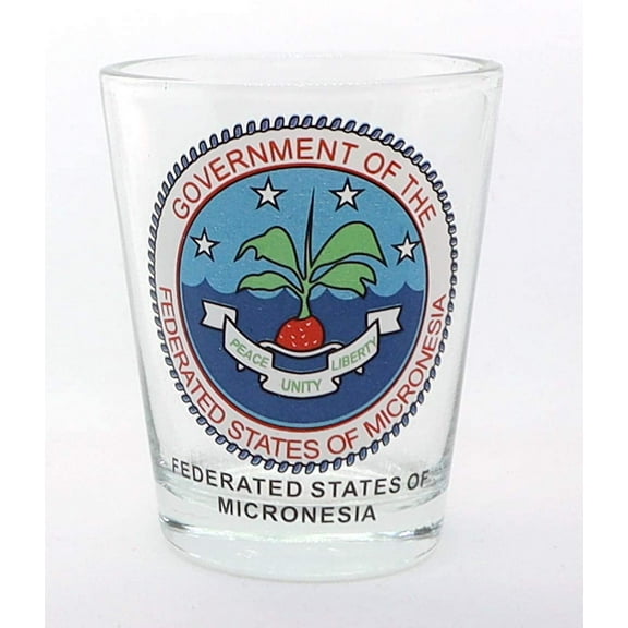 Micronesia (Federated States Of) Coat Of Arms Shot Glass