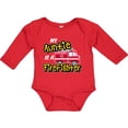 thumbnail image 3 of Inktastic My Auntie is a Firefighter with Fire Truck Boys or Girls Long Sleeve Baby Bodysuit, 3 of 5
