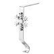 thumbnail image 1 of Soporte para medias navideñas para repisa de chimenea, soporte para medias navideñas de metal de bronce brillante para repisa de chimenea, decoraciones navideñas, 1 of 4