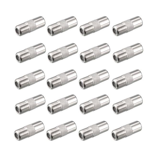 Unique Bargains 20 Pcs Silver BSP F Female to PAL Male Jack RF Coaxial Adapter Connector
