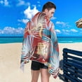 thumbnail image 5 of GZHJMY Tropical Beach Towel Quick Dry Absorbent Bath Towels Sandproof Lightweight Towel for Gym Yoga Sports Swimming - 31x71in Bath Towels, 5 of 7