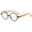 C6, variant on Bamboo Wood Full Frame Reading Glasses with Anti-Fog, Anti-Blue Light Resin Lenses for Round Faces